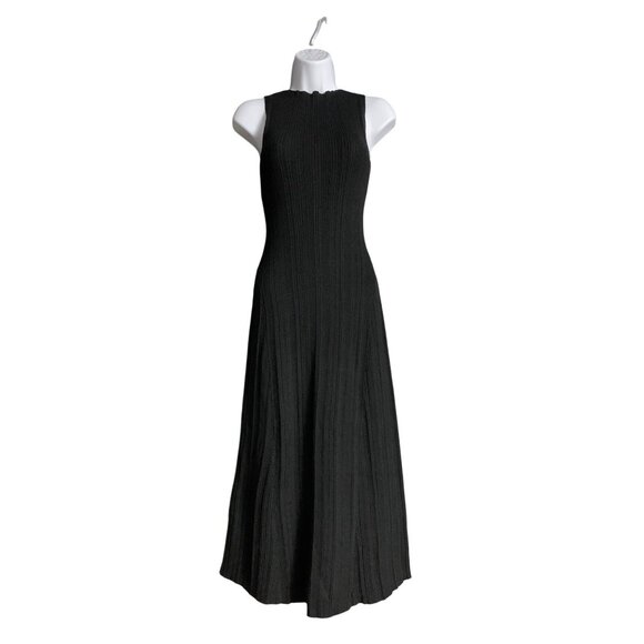 A New Day Womens Black Sleeveless Ribbed Knit Stretchy Maxi Dress - Picture 2 of 10